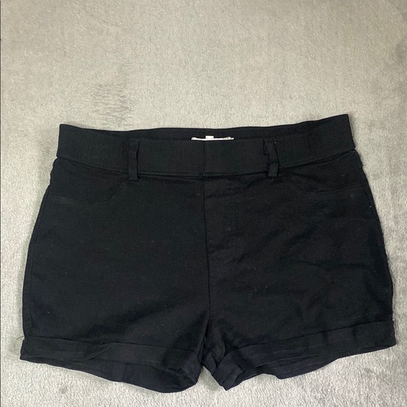 Rainbow Black Jean Shorts Classic Style - Picture 1 of 2